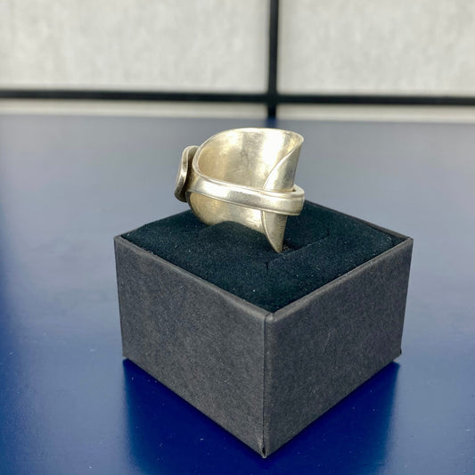 Handcrafted Silver-Plated Spoon Ring | Tsuki