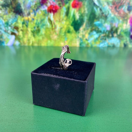 Handcrafted Silver-Plated Flower ring | Venus