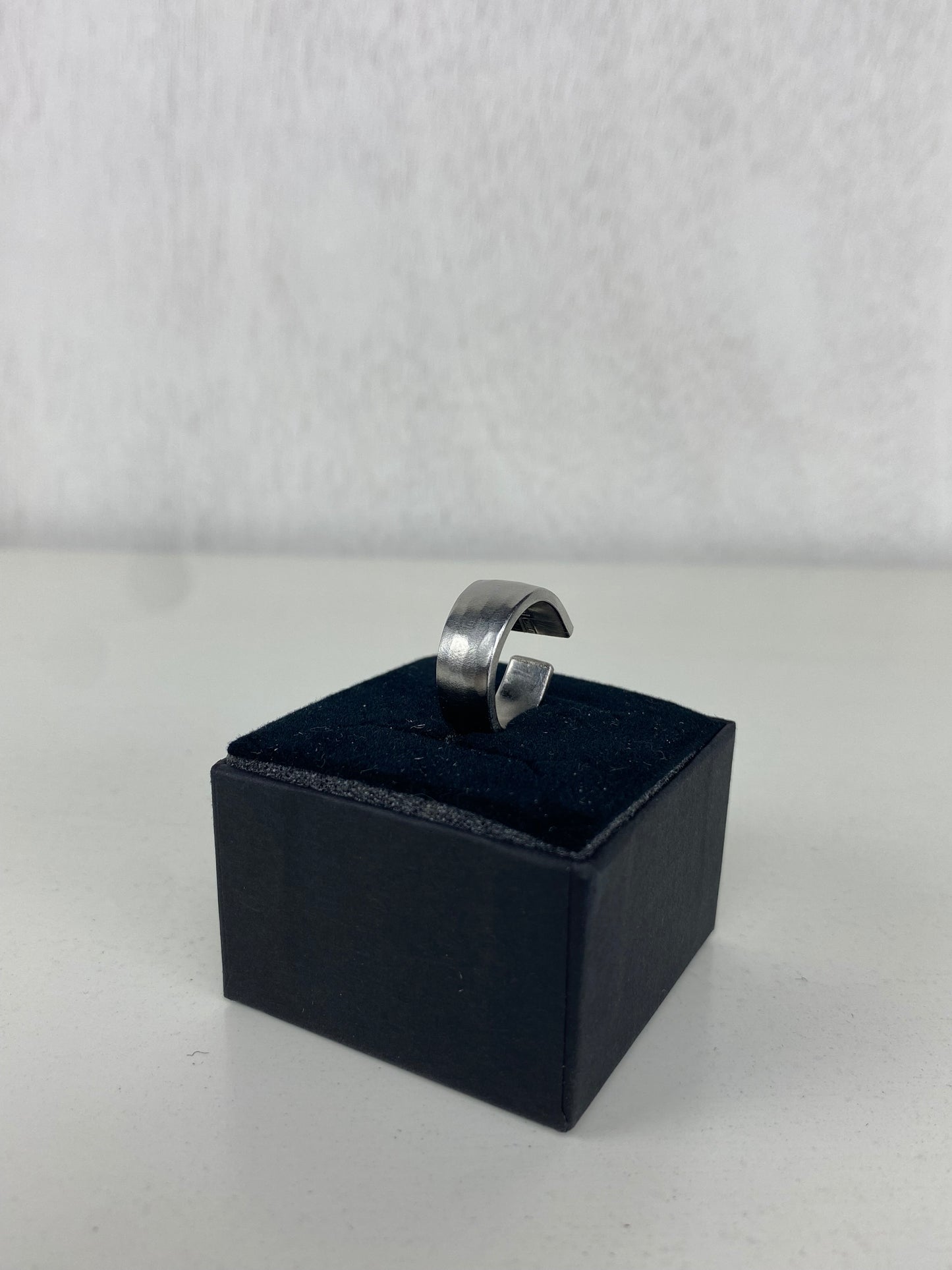 Handcrafted Stainless Steel Dented Spoonring