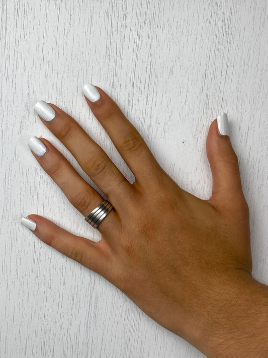 Handcrafted Silver-Plated Spoonring