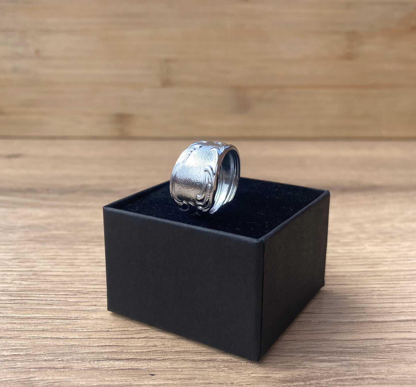 Handcrafted Vintage Spoon Ring - Tin-Plated | Celtic