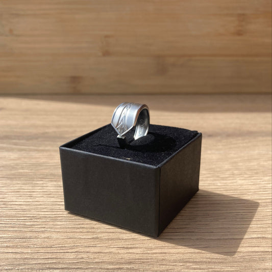 Handcrafted Vintage Spoon Ring - Stainless Steel | Arrow