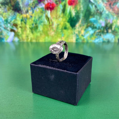 Handcrafted Silver-Plated Flower Ring | Bindweed