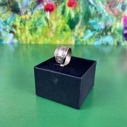 Handcrafted Silver-Plated Flower Ring | Flower Crown