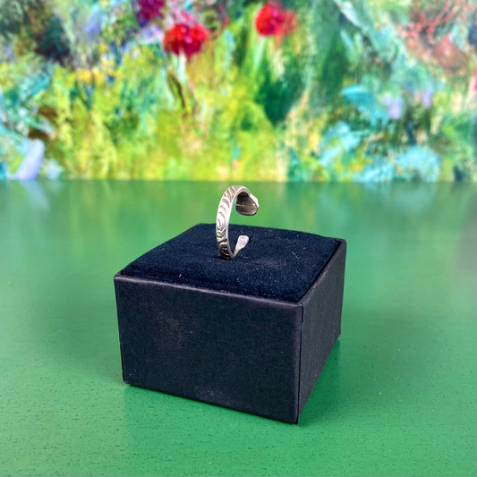 Handcrafted Silver-Plated Flower Ring | Rose