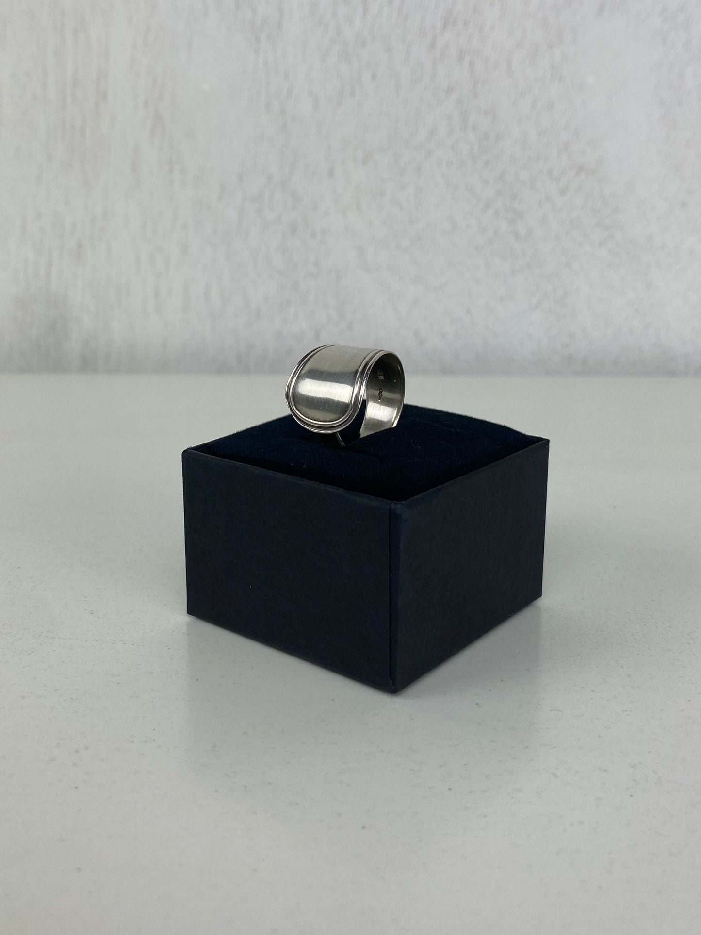 Handcrafted Silver-Plated Spoonring
