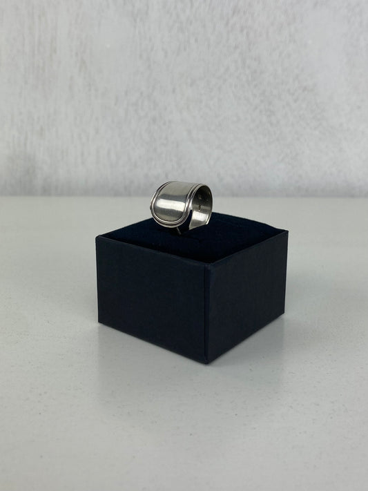 Handcrafted Silver-Plated Spoonring