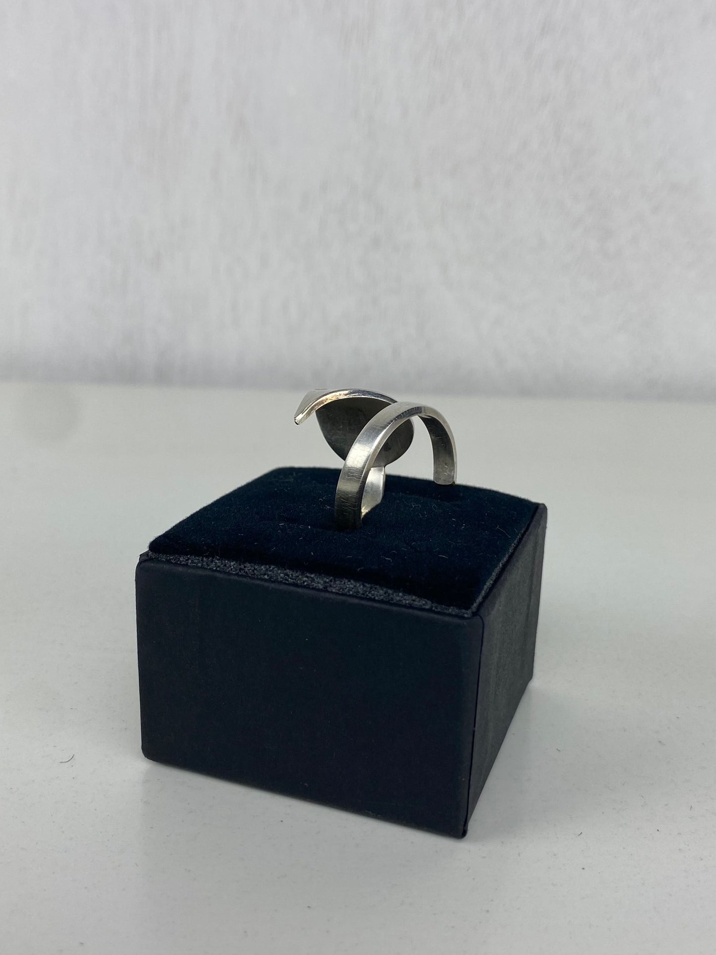 Handcrafted Silver-Plated Spiral Spoonring