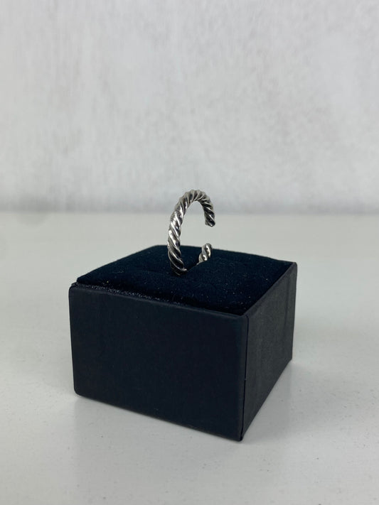 Handcrafted Silver-Plated Twisted Spoonring
