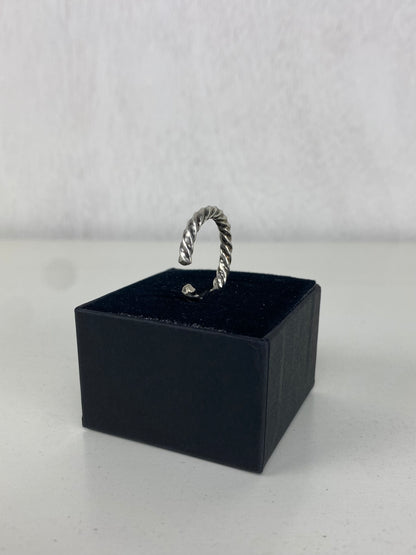 Handcrafted Silver-Plated Twisted Spoonring