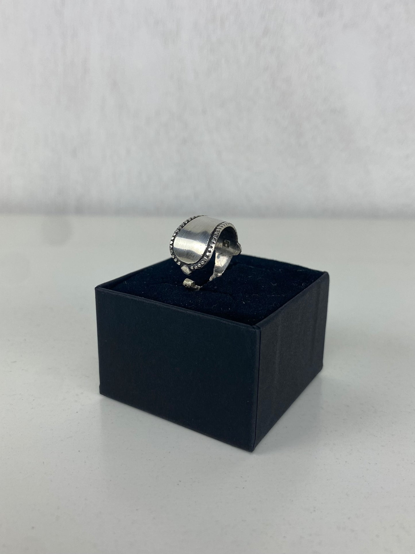 Handcrafted Silver-Plated Spoonring