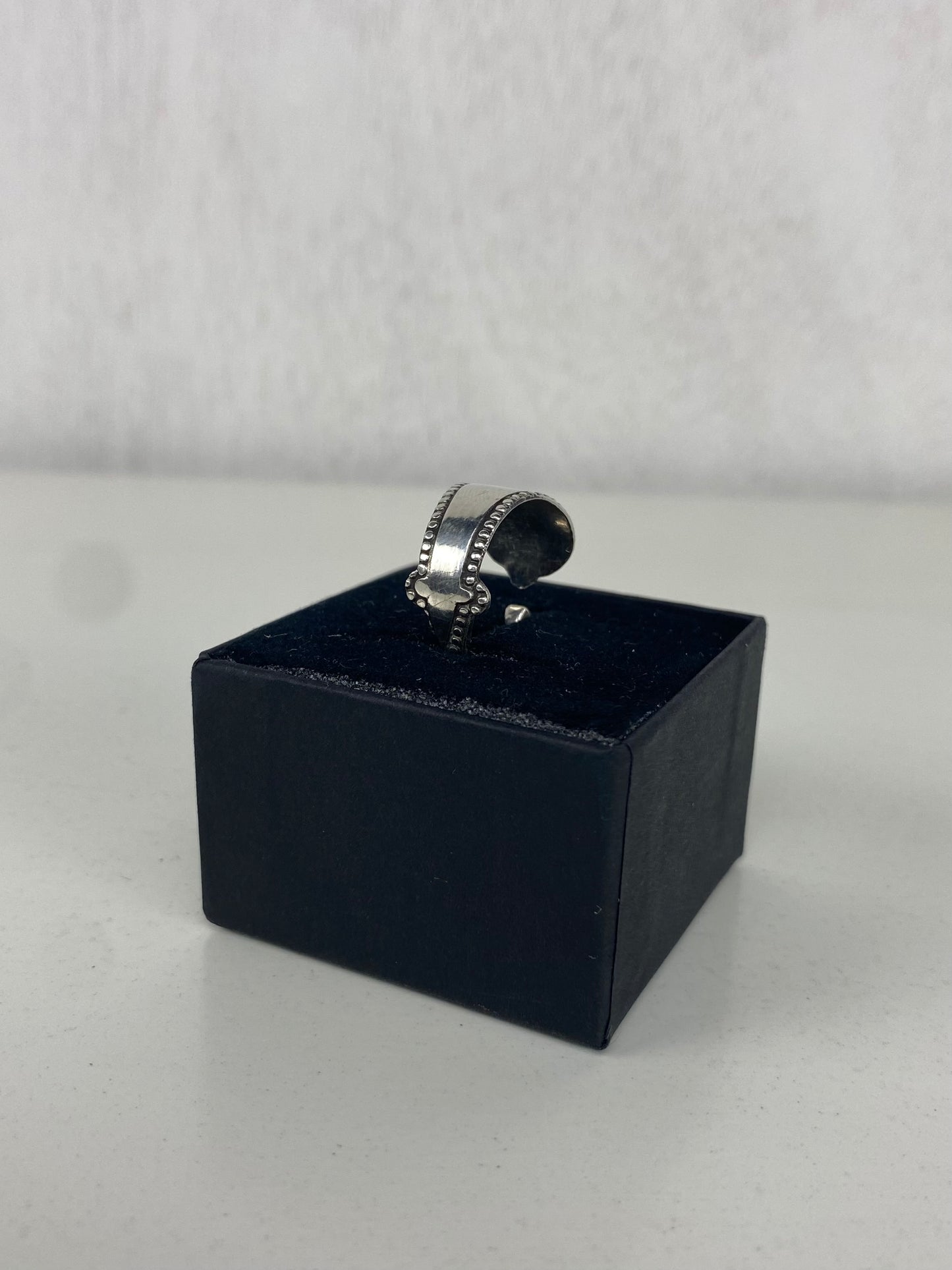 Handcrafted Silver-Plated Spoonring