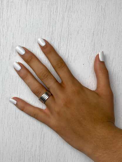 Handcrafted Silver-Plated Spoonring
