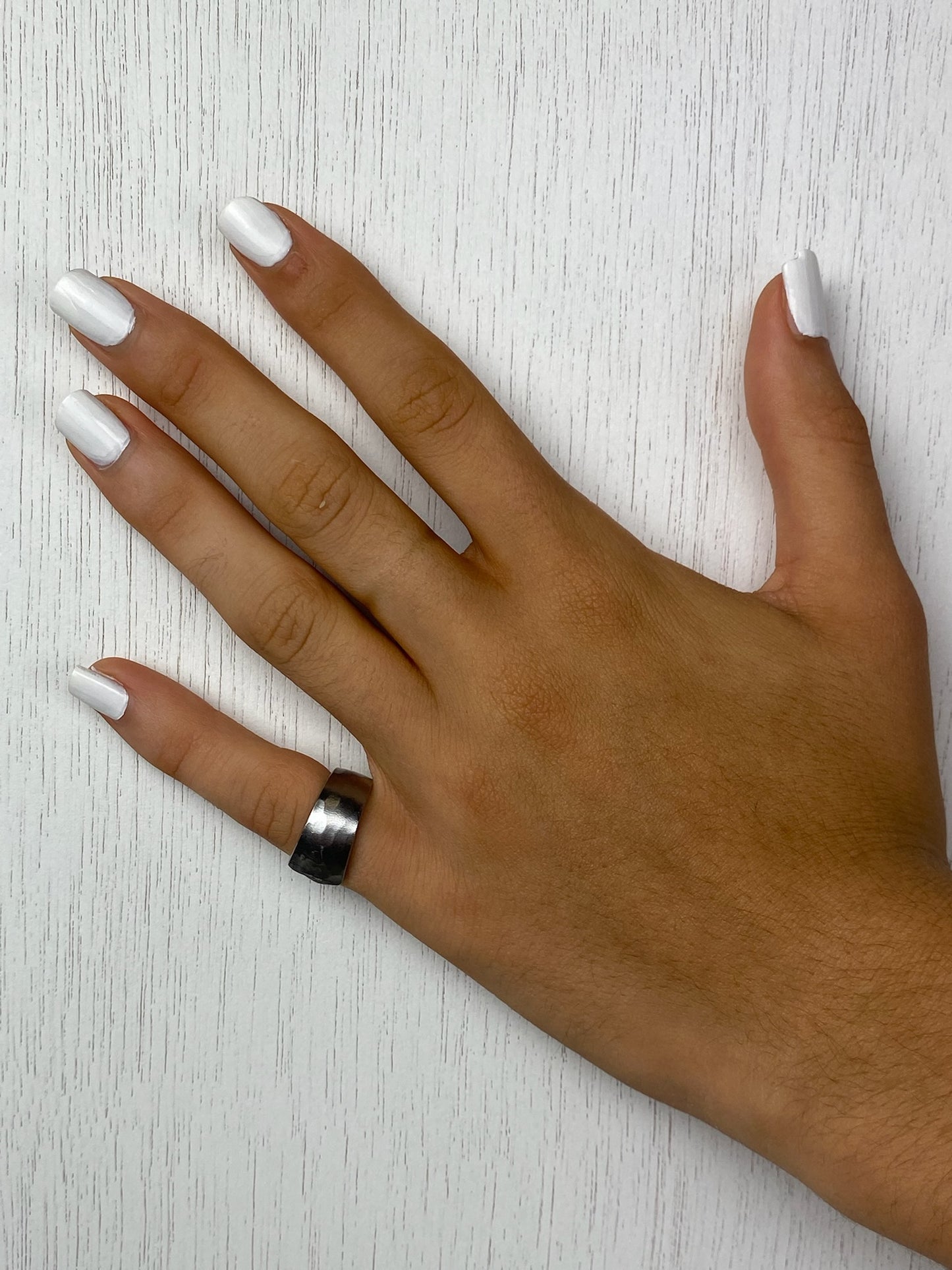 Handcrafted Stainless Steel Dented Spoonring
