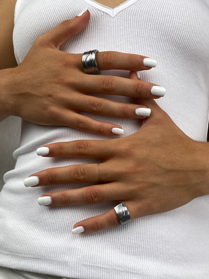 Handcrafted Stainless Steel Spoonring Set