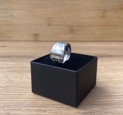 Handcrafted Vintage Spoon Ring - Tin-Plated | Celtic