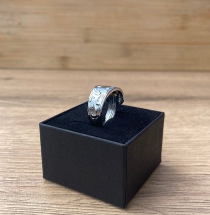 Handcrafted Vintage Spoon Ring - Tin-Plated | Celtic