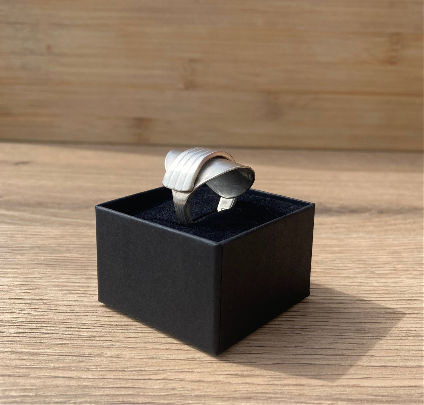 Handcrafted Vintage Spoon Ring – Silver-Plated | Tsuki