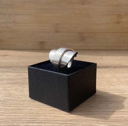 Handcrafted Vintage Spoon Ring – Silver-Plated | Tsuki