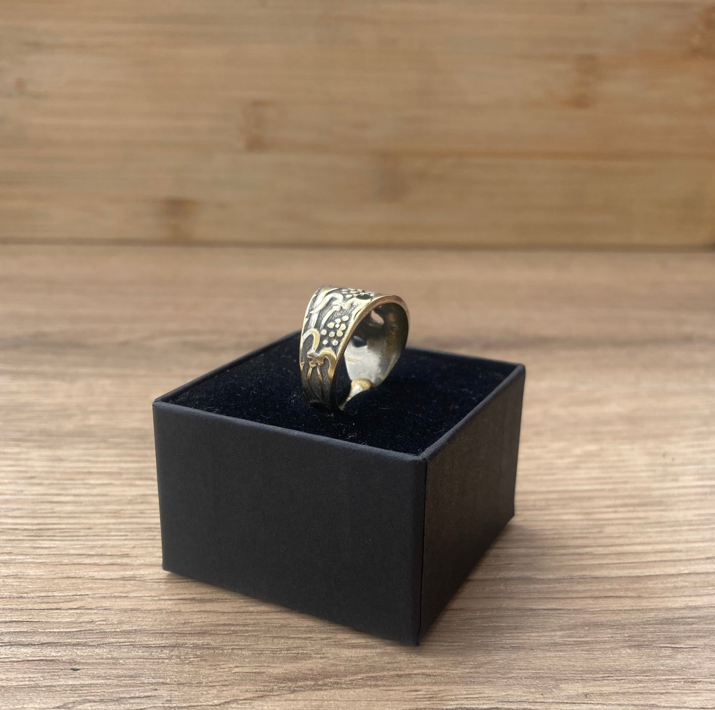 Vintage Handcrafted Spoon Ring - Silver-plated | S&G