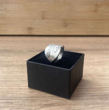 Vintage Handcrafted Spoon Ring - Silver-Plated | Munttoren
